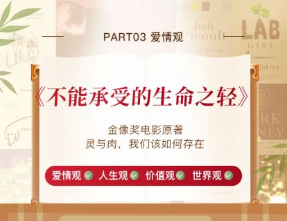 18、《不能承受的生命之轻-下》金像奖电影原著，灵与肉，我们该如何存在