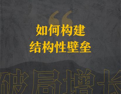 12、如何构建结构性壁垒