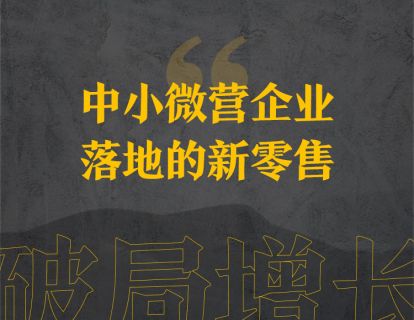 13、中小微营企业落地的新零售