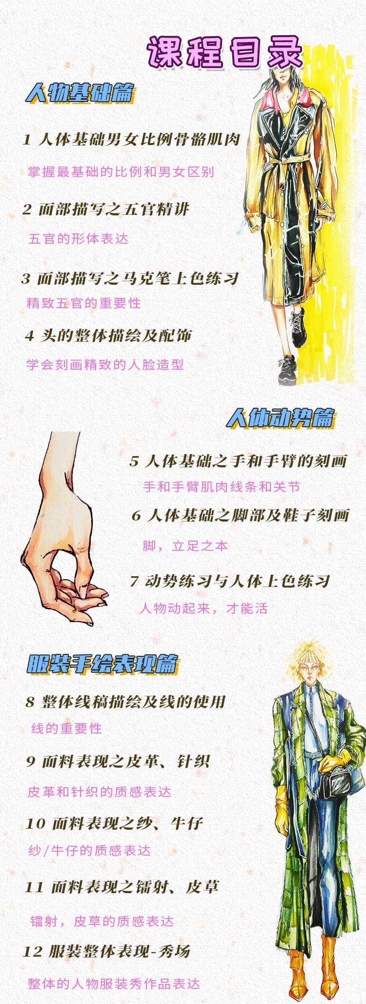 新手入门服装设计课-懂设计穿的更美 手绘画画
