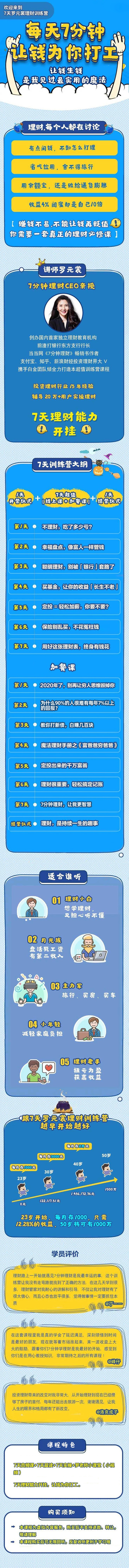 7天罗元裳理财训练营