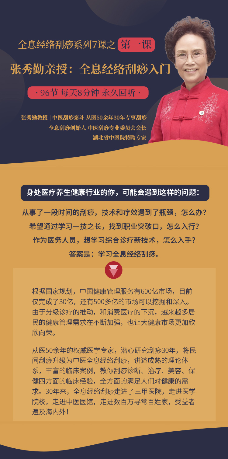 张秀勤亲授：全息经络刮痧入门 - 开启健康金钥匙