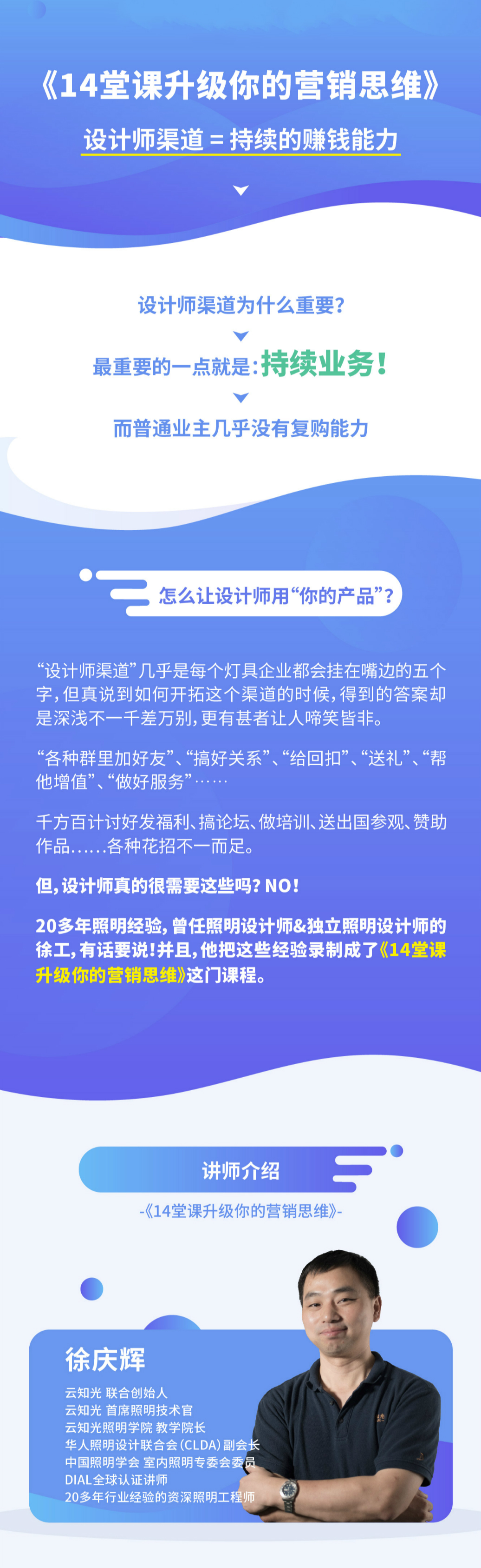 徐庆辉：升级你的营销思维，为设计师服务