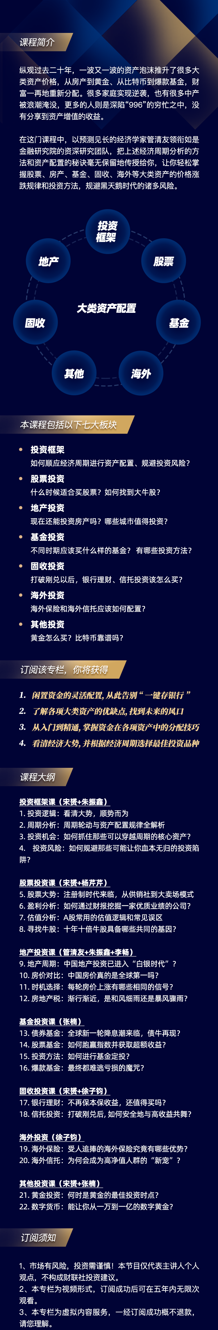 管清友的资产配置课