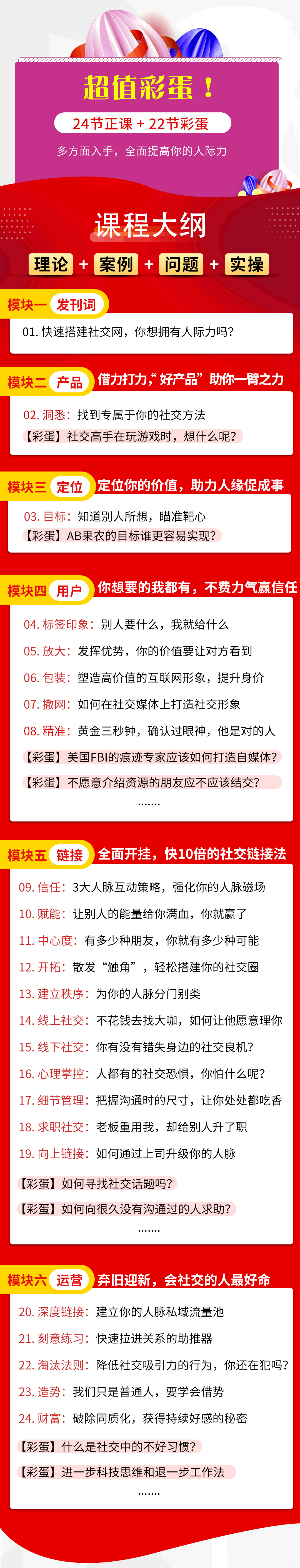 精准社交24课：10倍放大影响力，高效链接黄金人脉圈！