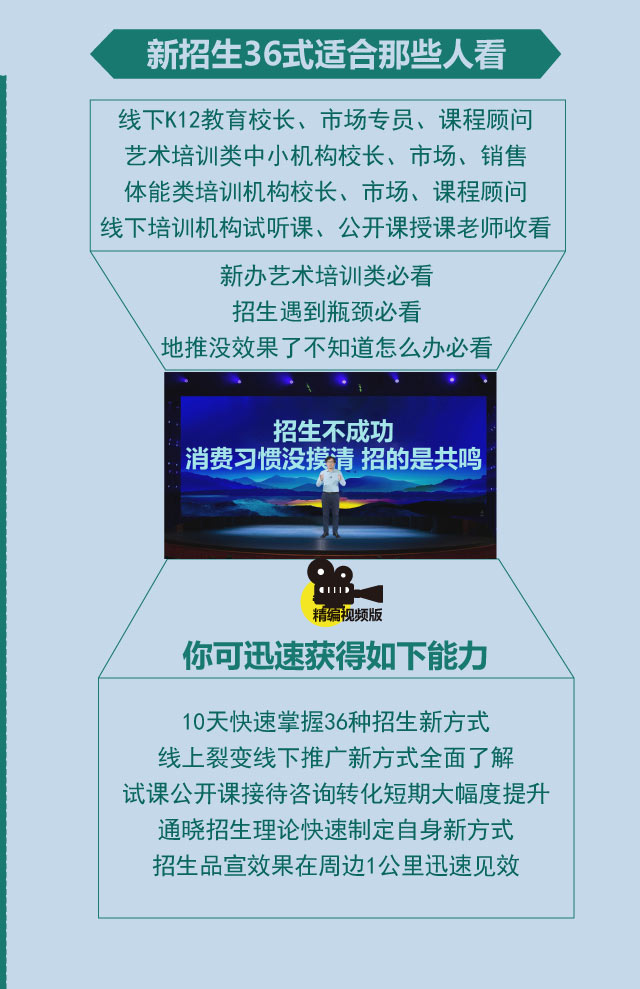 新培招生36式,新理念密招解读
