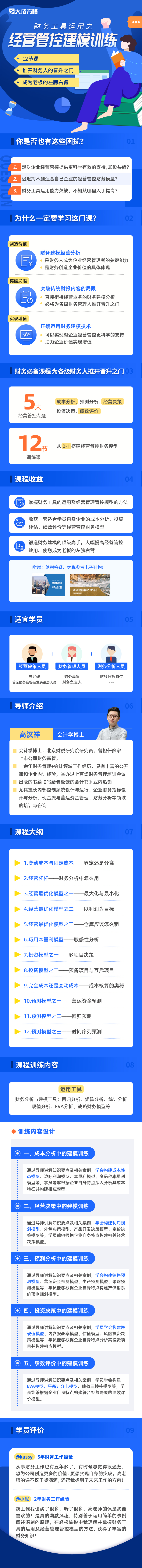 财务升职加薪必学课程：财务工具运用之经营管控建模训练
