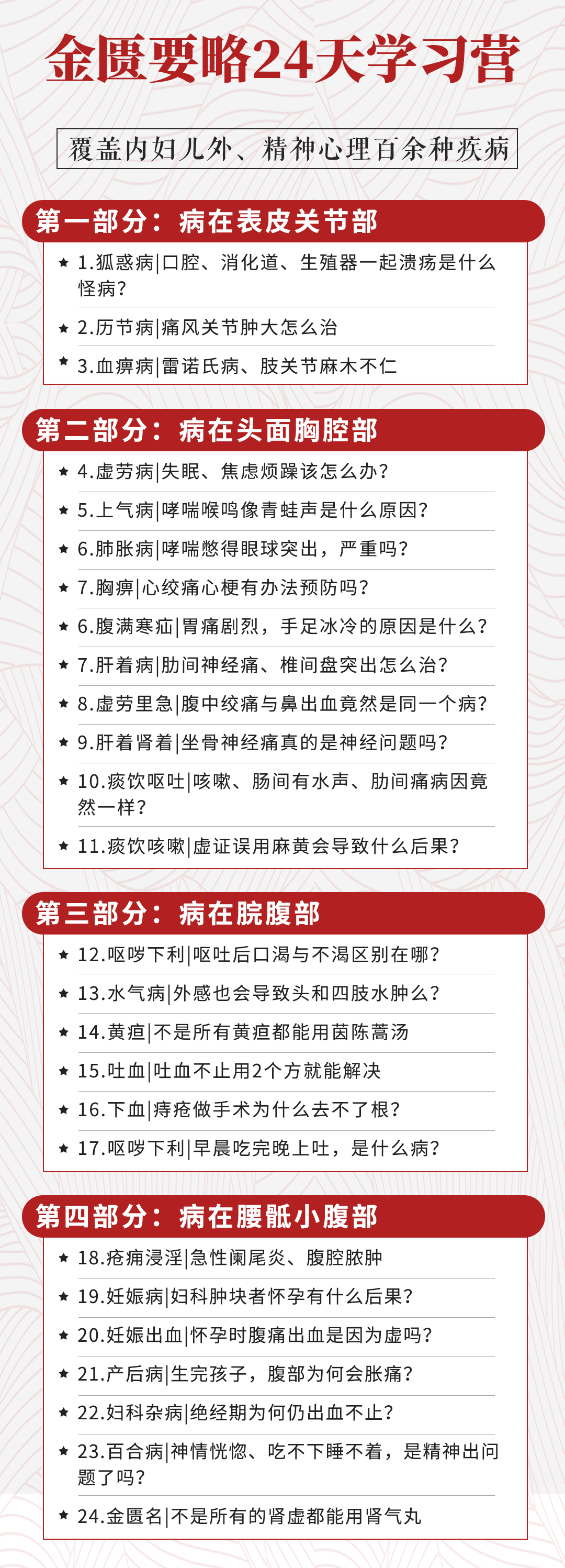 金匮要略24天学习营