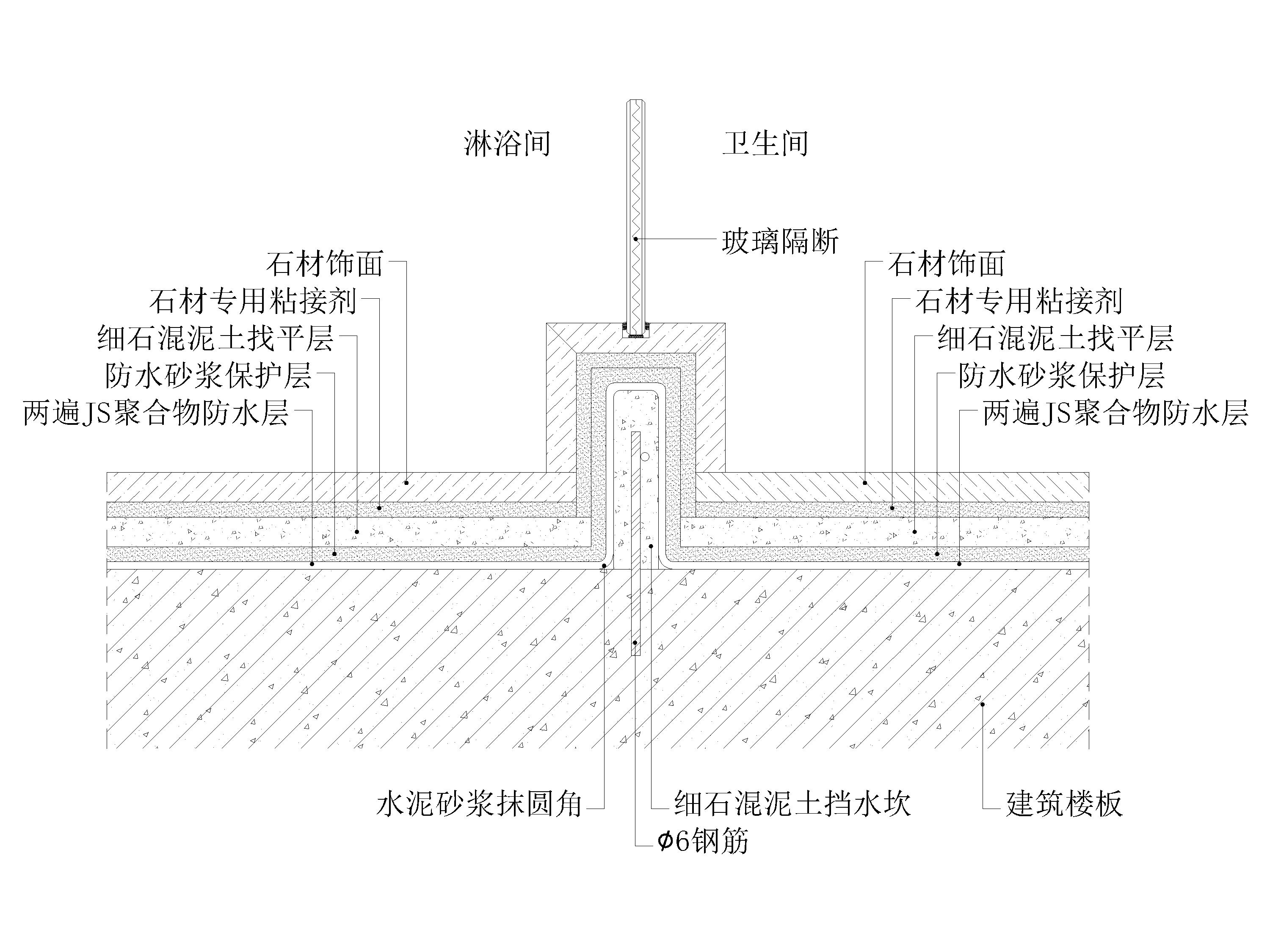 墙面吊顶地坪门表卫浴节点大样详图图集