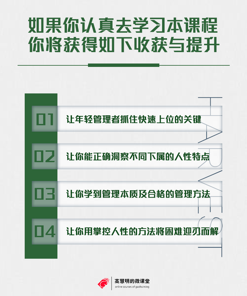 如何带出一支高业绩的咨询团队？ 高大叔的6节“人性管理”课。