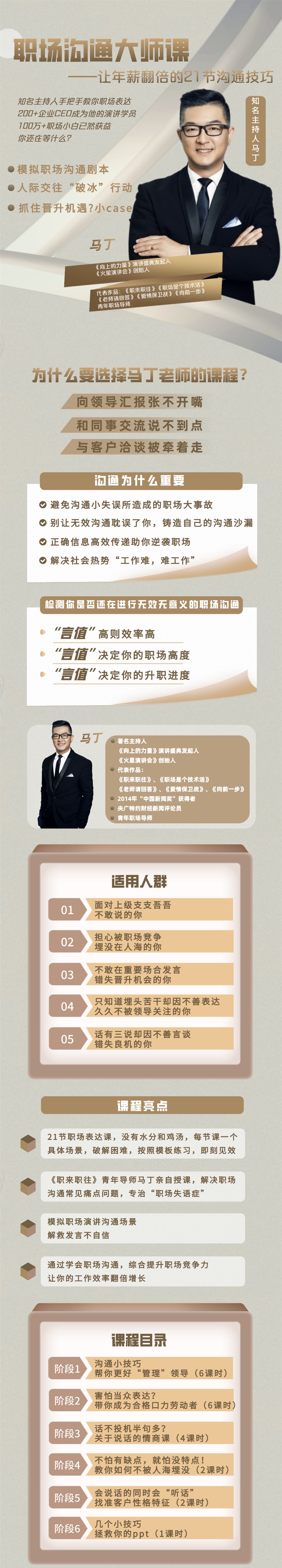 【马丁大师课】知名主持人马丁教你职场沟通表达逆袭人际关系