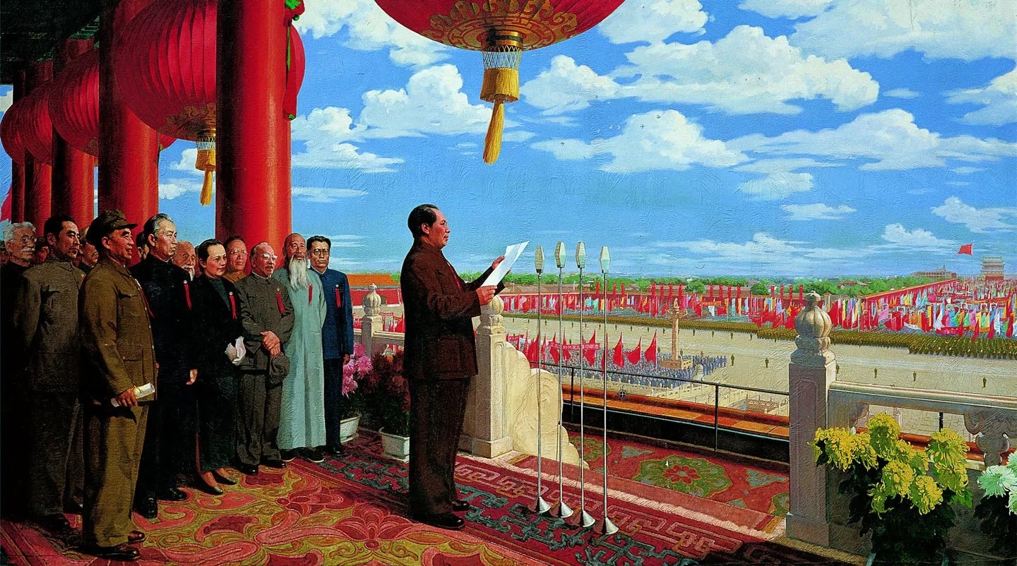 最为人所熟知的红色经典作品《开国大典》,目前正在国家博物馆 "