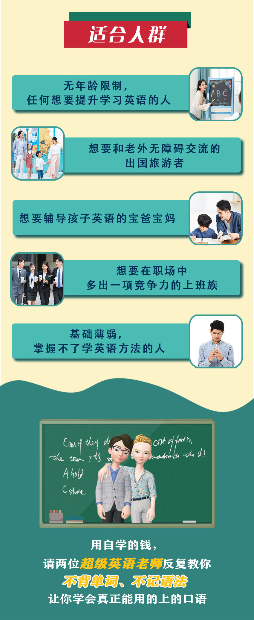 【中美双教】零基础趣味⼝语课：中美双师带你不背单词，不学语法，21天开口说英语
