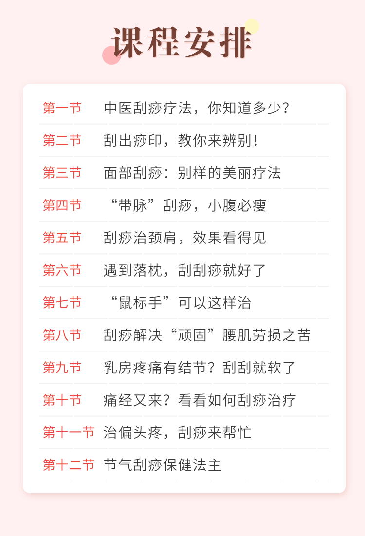 视频课 | 学会在家刮痧技能，轻松应对生活常见病！