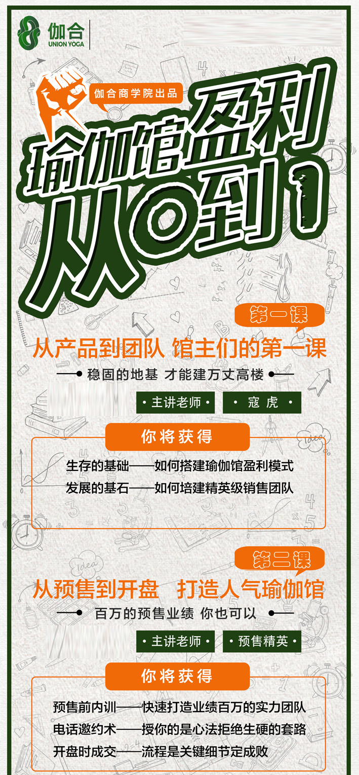 瑜伽馆赢利，从0到1——从产品到团队建设！