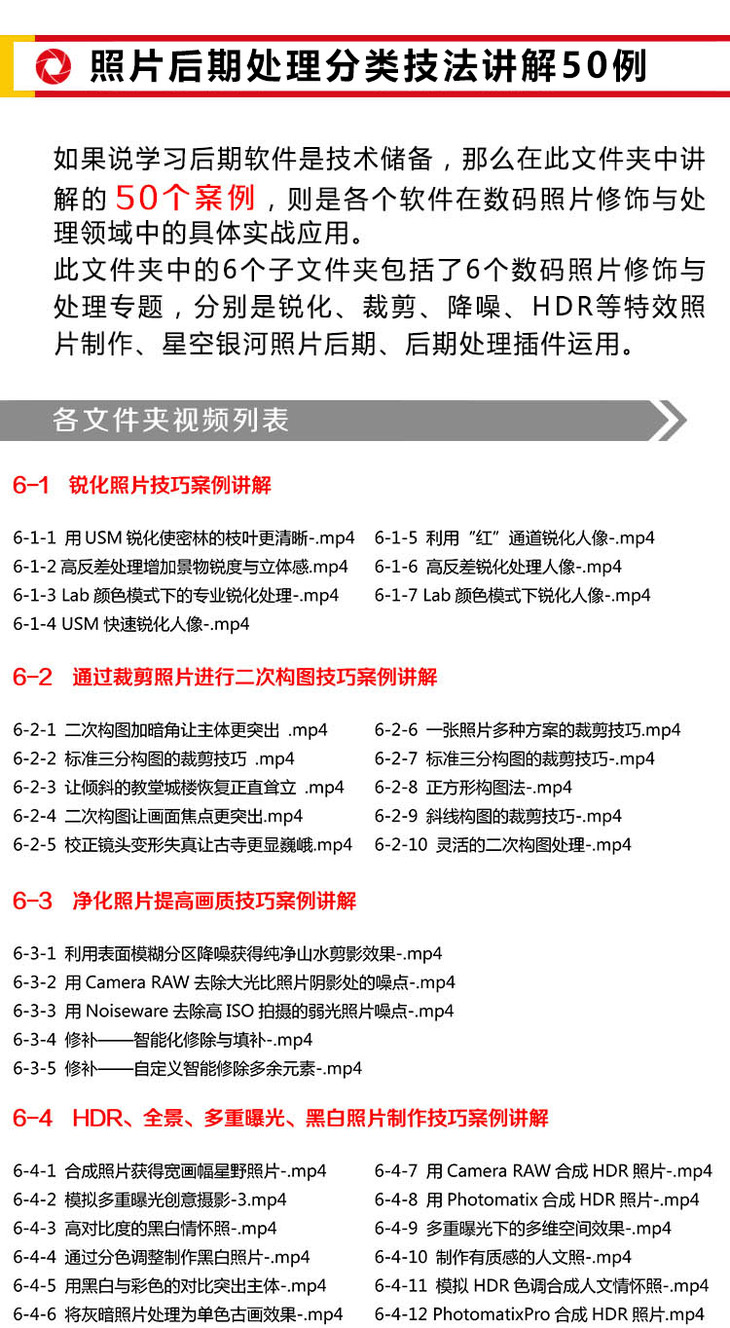 索尼A6400相机摄影、摄影理论及后期技法从入门到精通