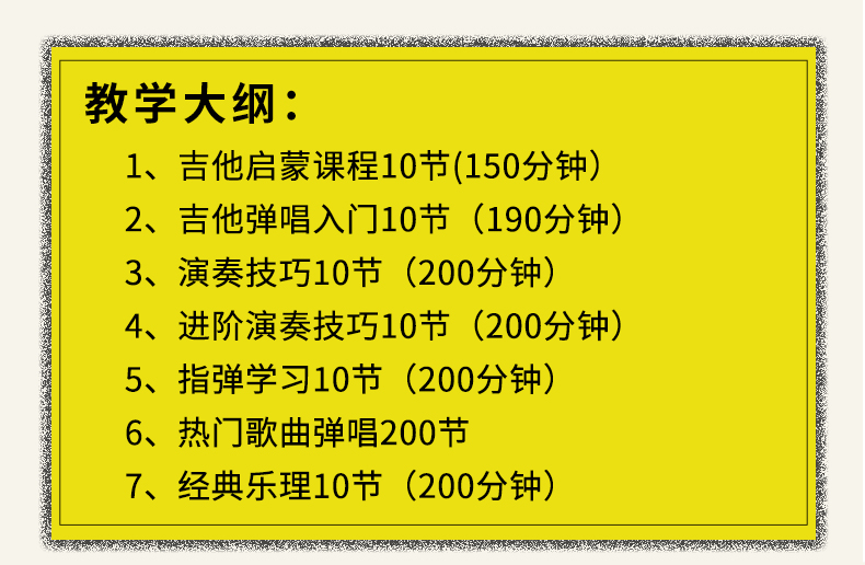 乐事吉他252节吉他视频从零基础到进阶吉他课程