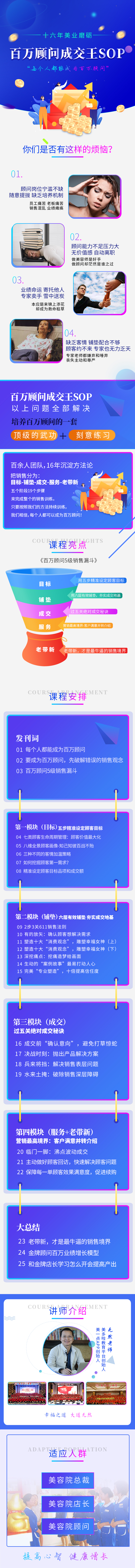 美业福利：用25堂课助您成为百万顾问成交王