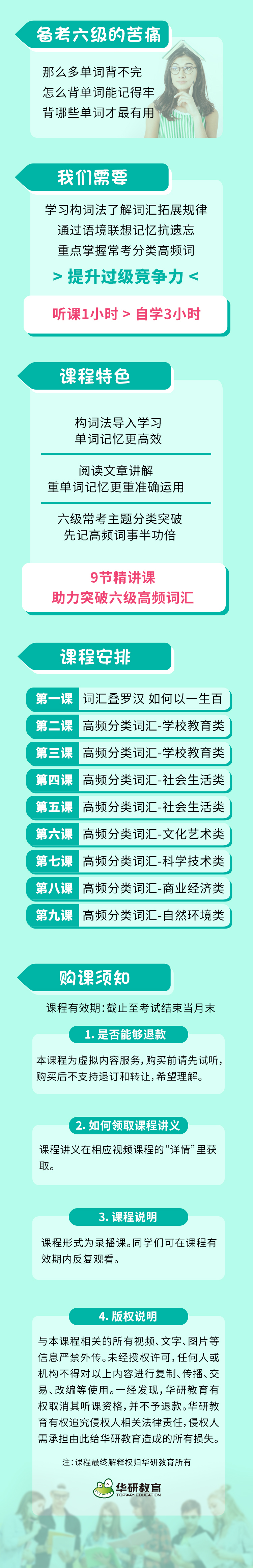 六级分类突破高频词汇课