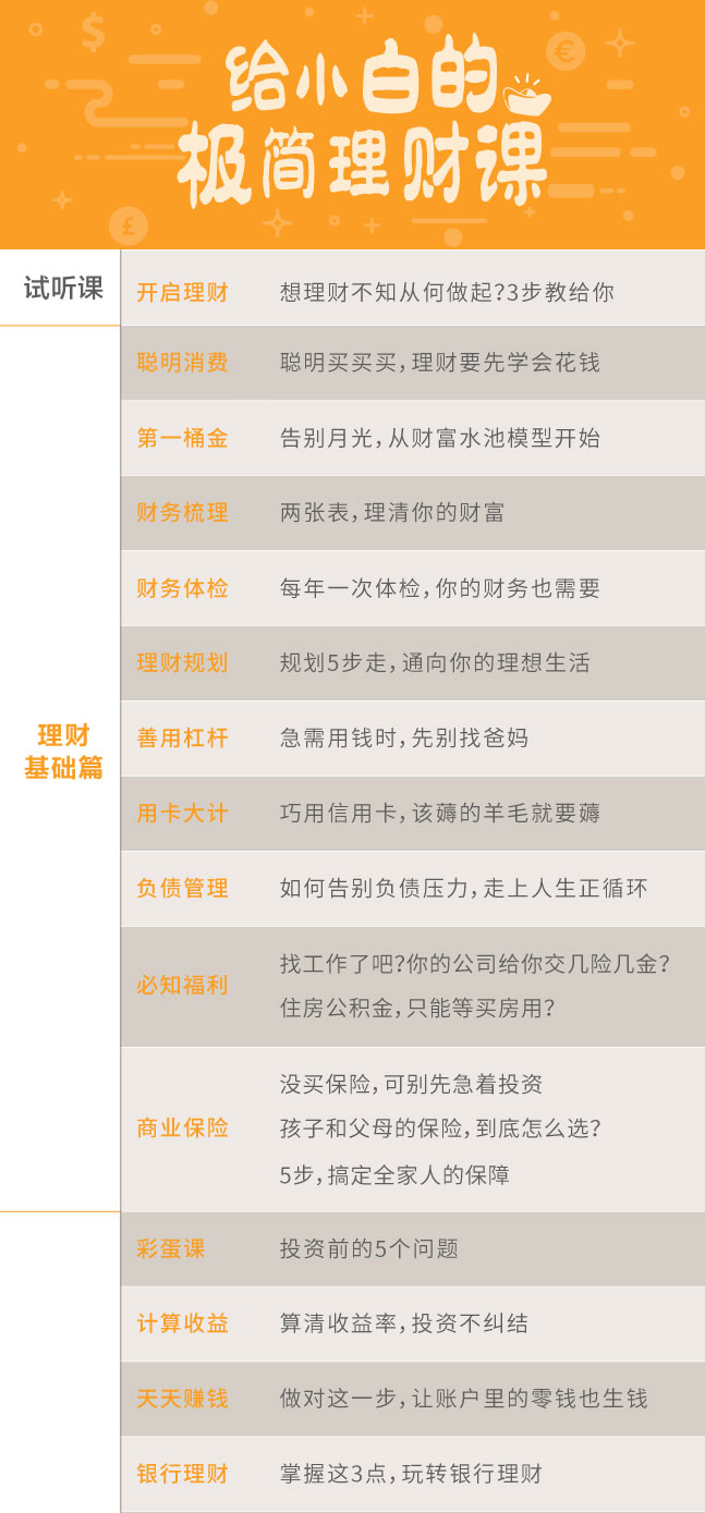 听简七说理财，给小白的极简理财课