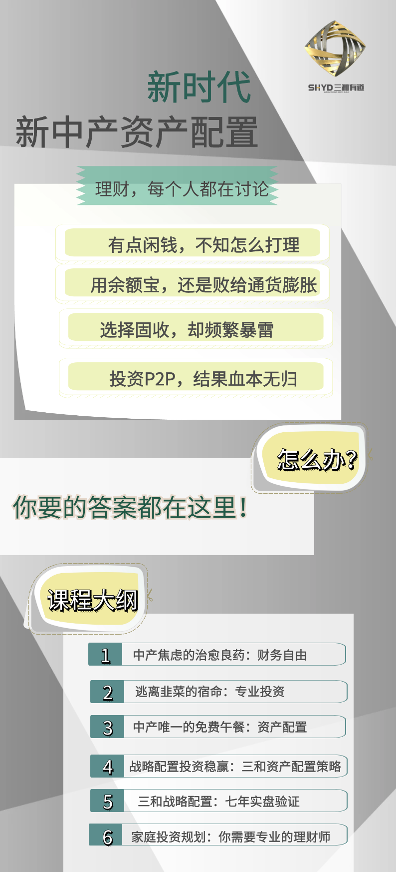新时代新中产的资产配置
