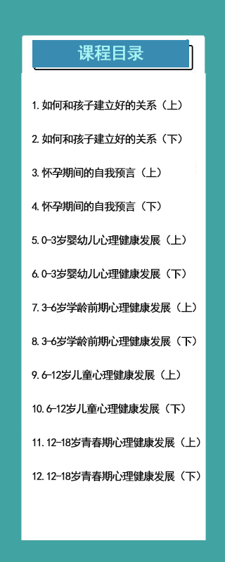 0-18岁儿童青少年父母的必修课