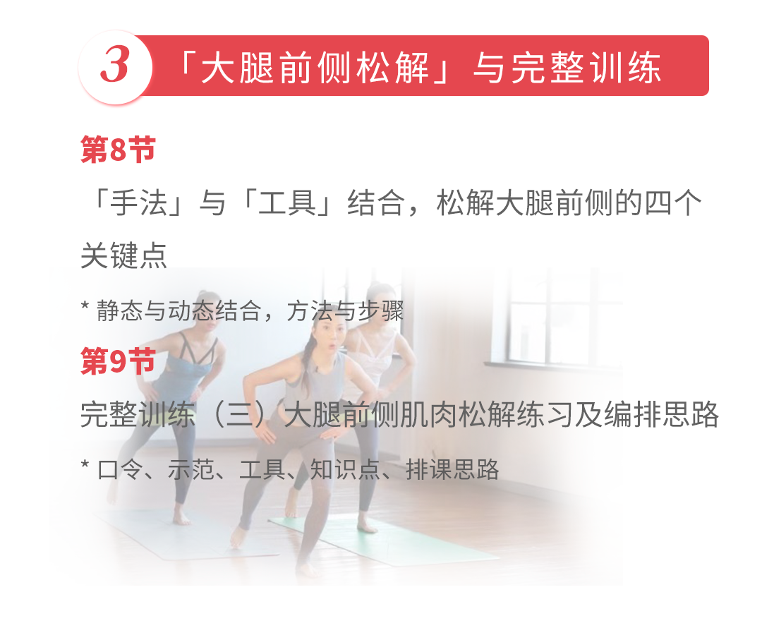 【极速瘦腿】孙晶维秘体雕专题课,从精准私教评估手法,到完整团课编排训练