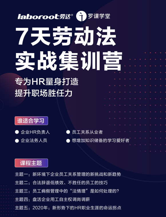 HR劳动法实战训练营