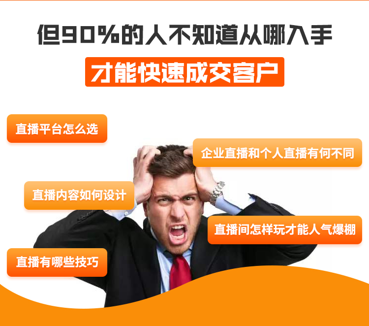 直播特训营，打造百万销售直播间