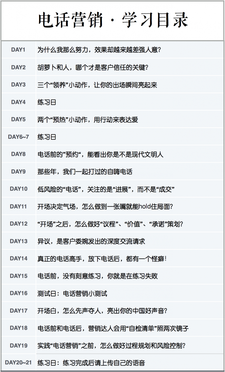 电话营销训练营，不打也成交