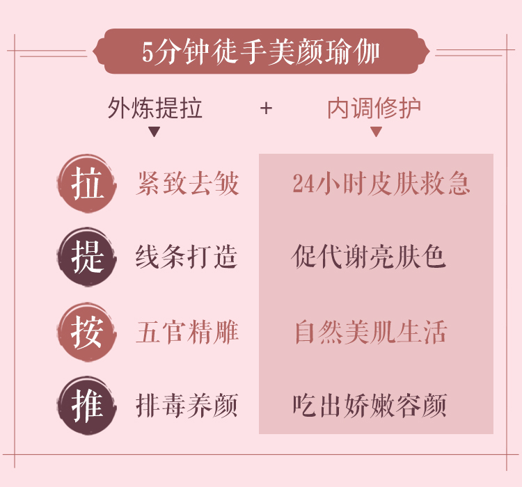 16堂徒手瘦脸精雕美颜操：V脸塑颜 抗衰美颜，5分钟面部瑜伽操徒手打造“初恋”脸！