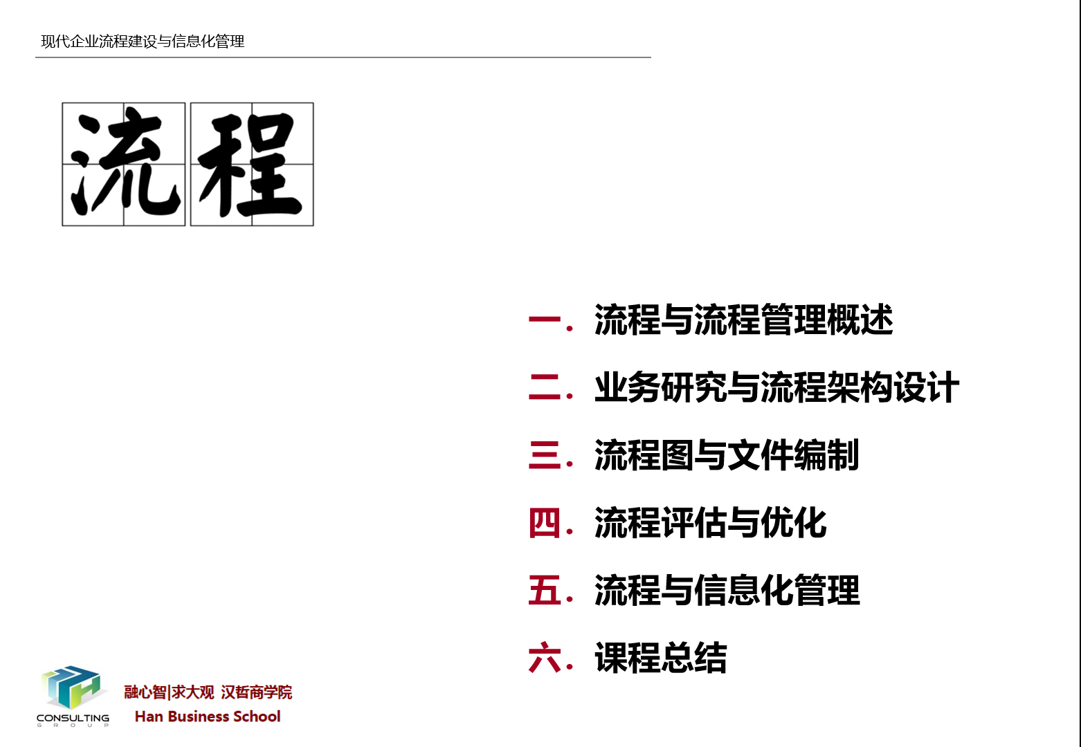 段磊博士《现代企业流程建设与信息化管理》