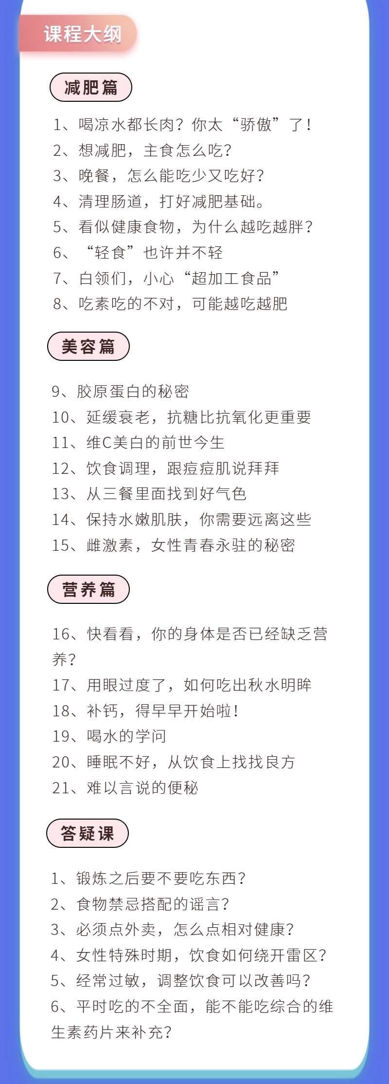 21天，教你吃出苗条吃出美！