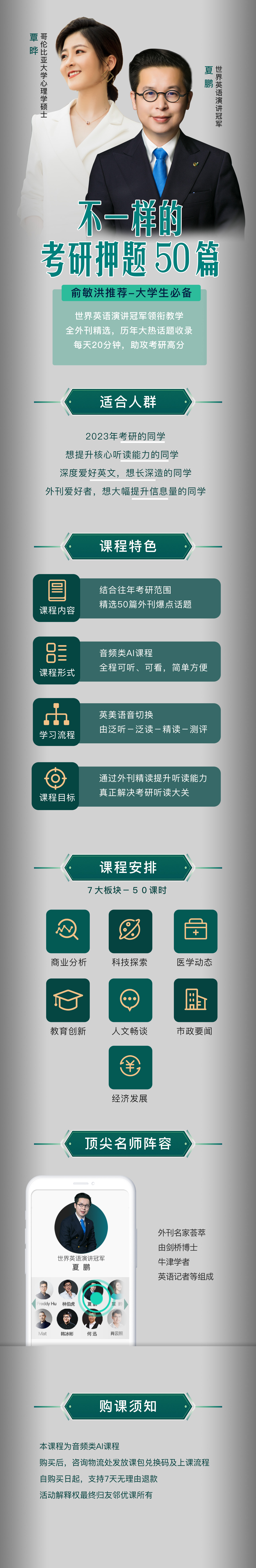 不一样的考研押题50篇