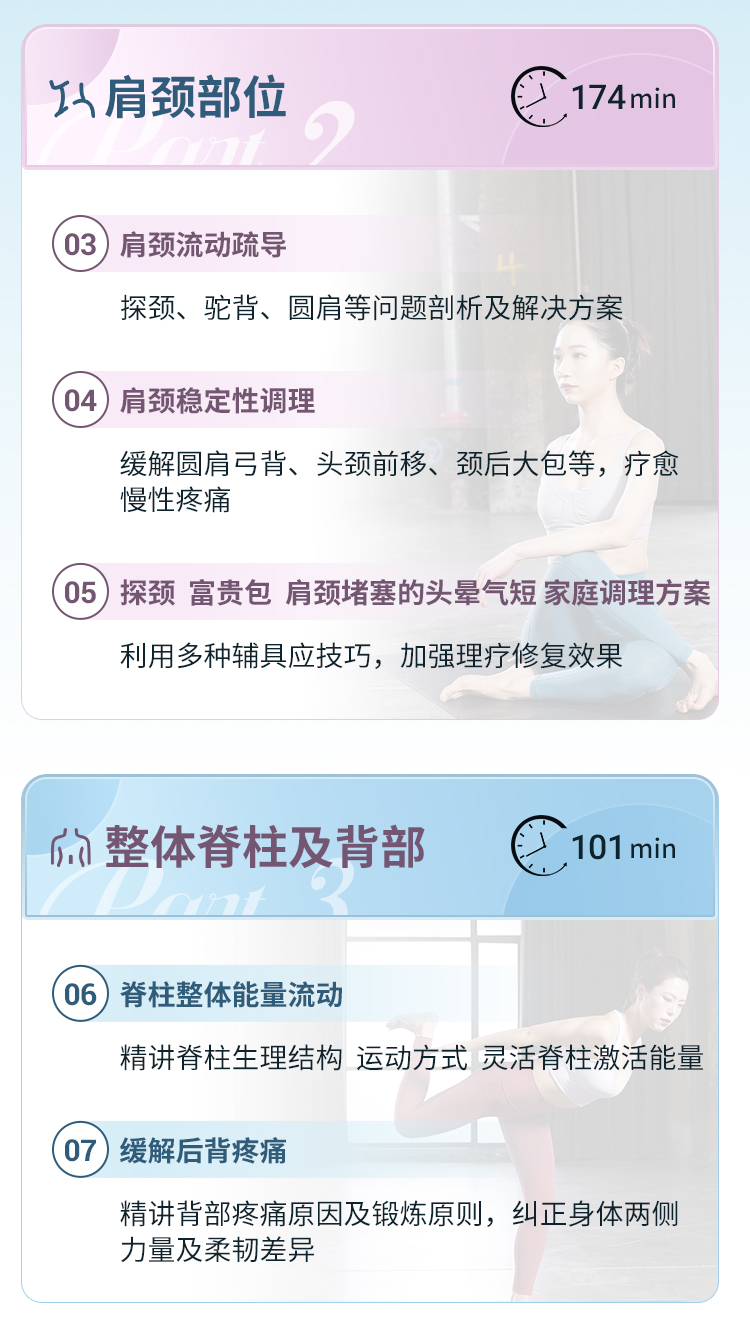 13套全身理疗私教成品课>肩颈 腰背 臀腿 足踝