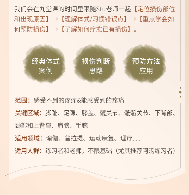 伽人必修·大师精品系列【瑜伽损伤预防与改善】