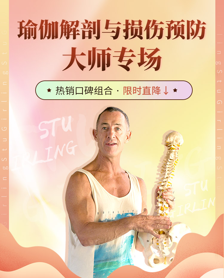 【瑜伽解剖】与【损伤预防】大师精讲：轻松学习、快速掌握，即学即用！