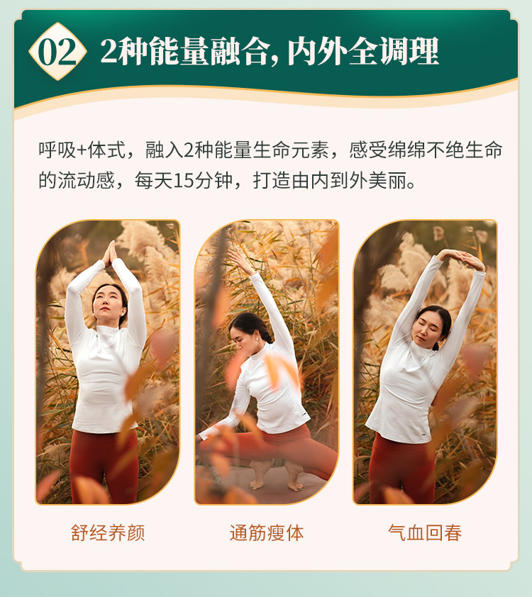 千年传承五行气脉流瑜伽：舒经养颜，通筋瘦体，心肺通畅，给“气/血/脉”清淤排毒！