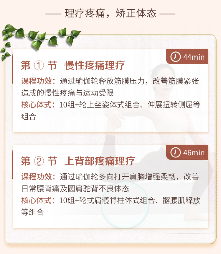 爆款『轮瑜伽』全身理疗特色课：正确安全理疗疼痛、矫正体态