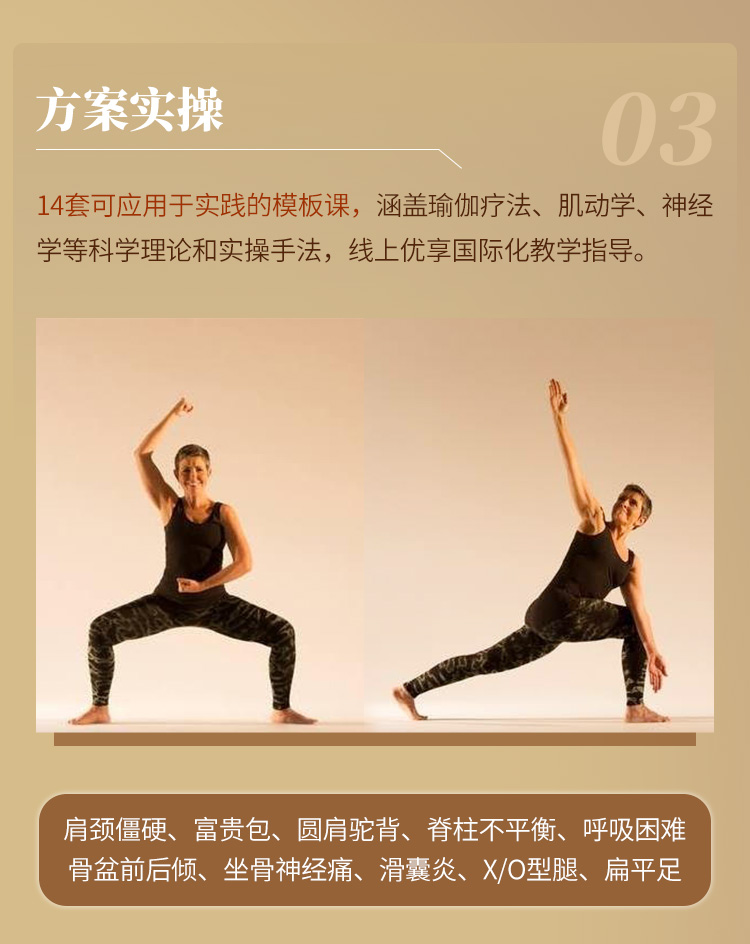 14套全身理疗>解决10+问题→团课/私教模板