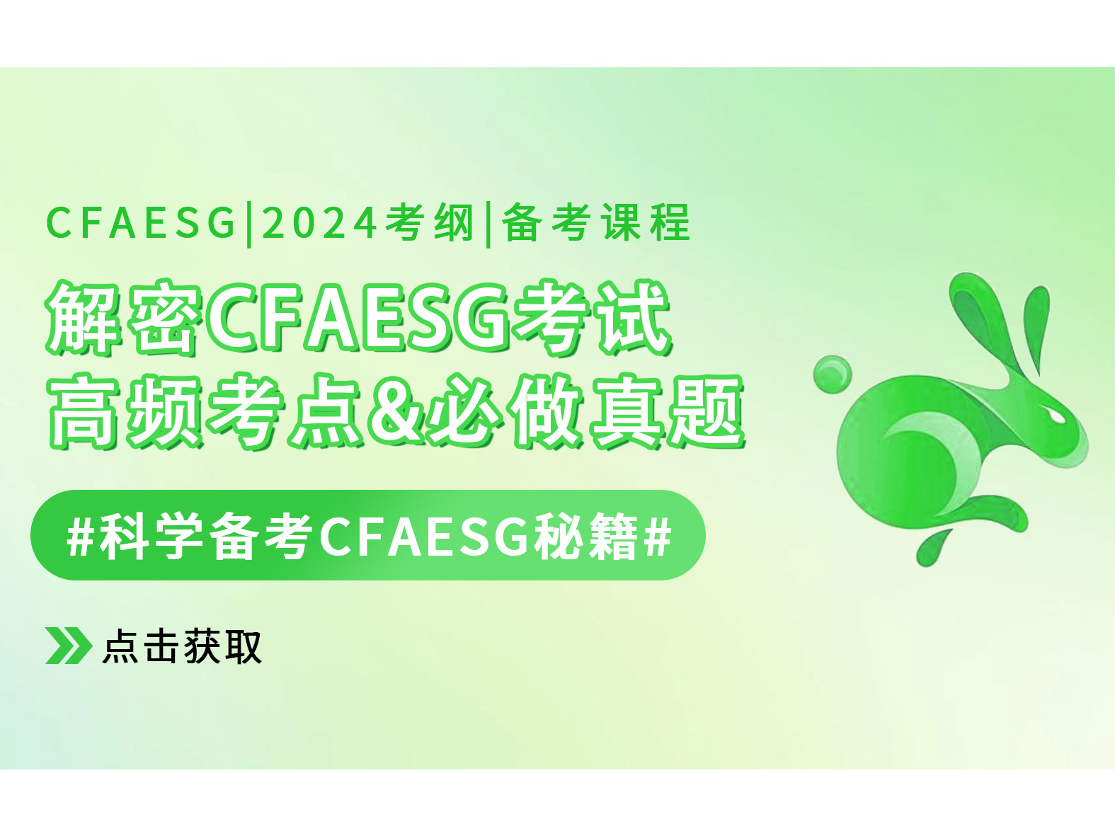 CFAESG2024机经划重点5月版