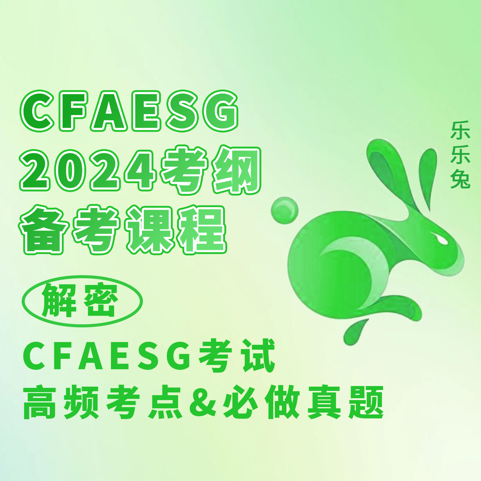 CFAESG2024机经划重点5月版