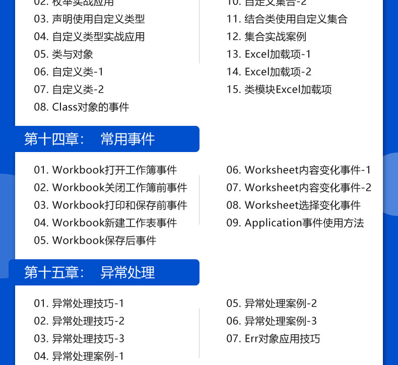 Excel VBA入门到高手全套课程教程