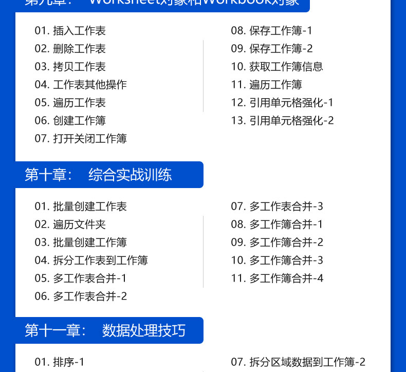 Excel VBA入门到高手全套课程教程