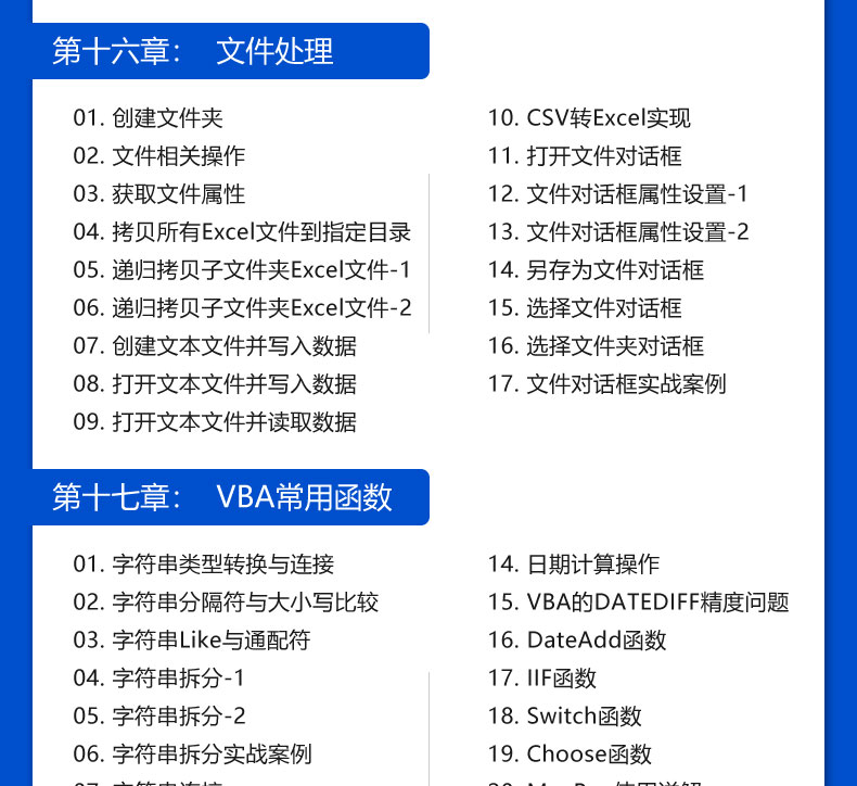 Excel VBA入门到高手全套课程教程