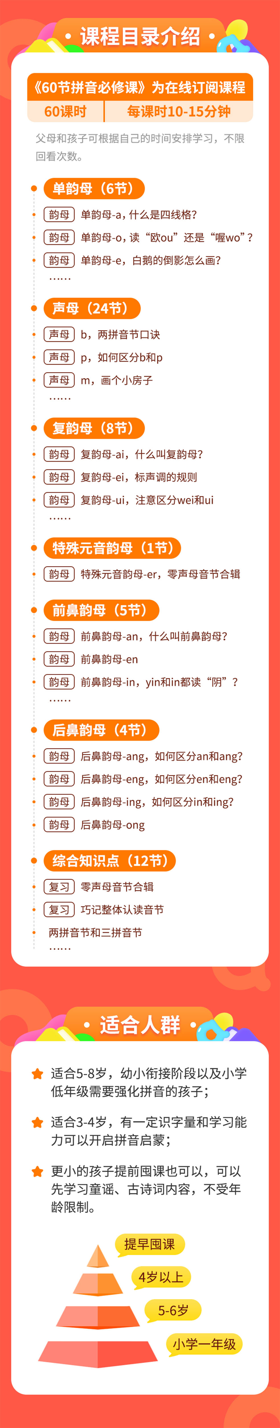 妈妈教拼音：真人教学，共60节系统课，每天15分钟，口型、发音、拼读技巧全掌握
