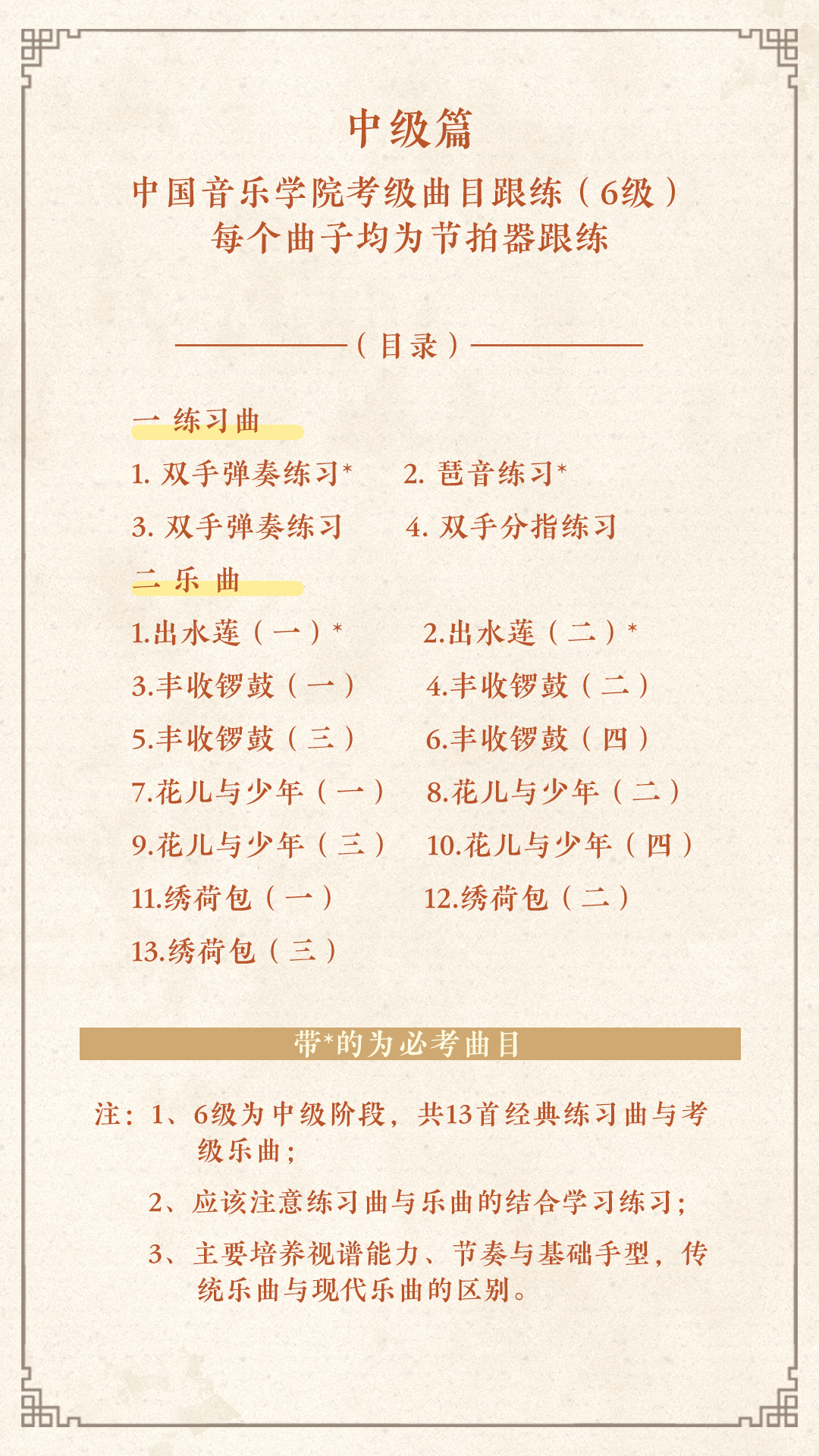 中国院教材示范初级（6级）
