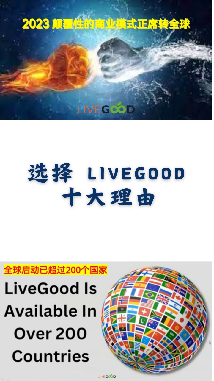 选择 LIVEGOOD十大理由-LiveGood美商好生活招商运营中心