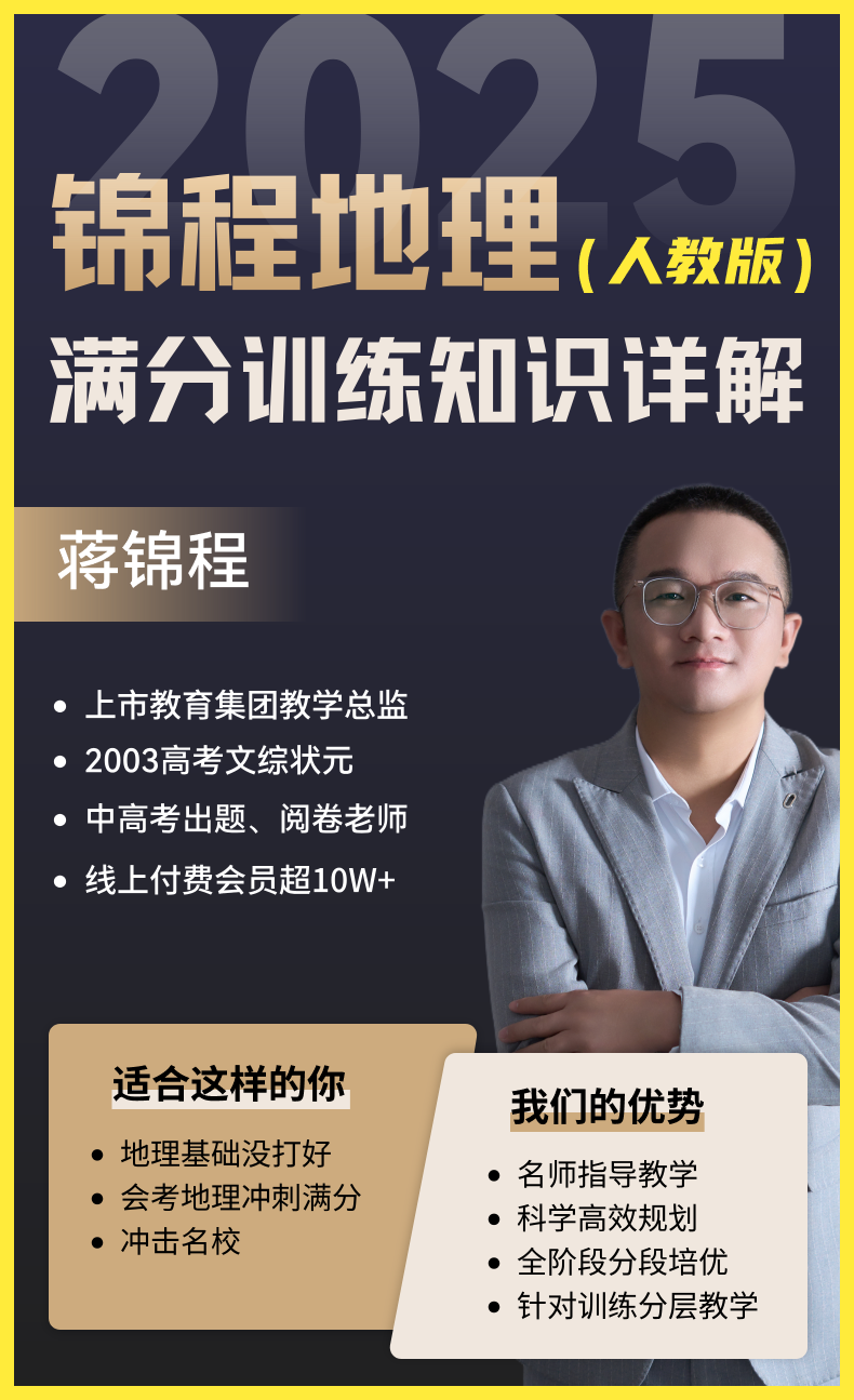 锦程地理 满分训练知识详解(人教版)