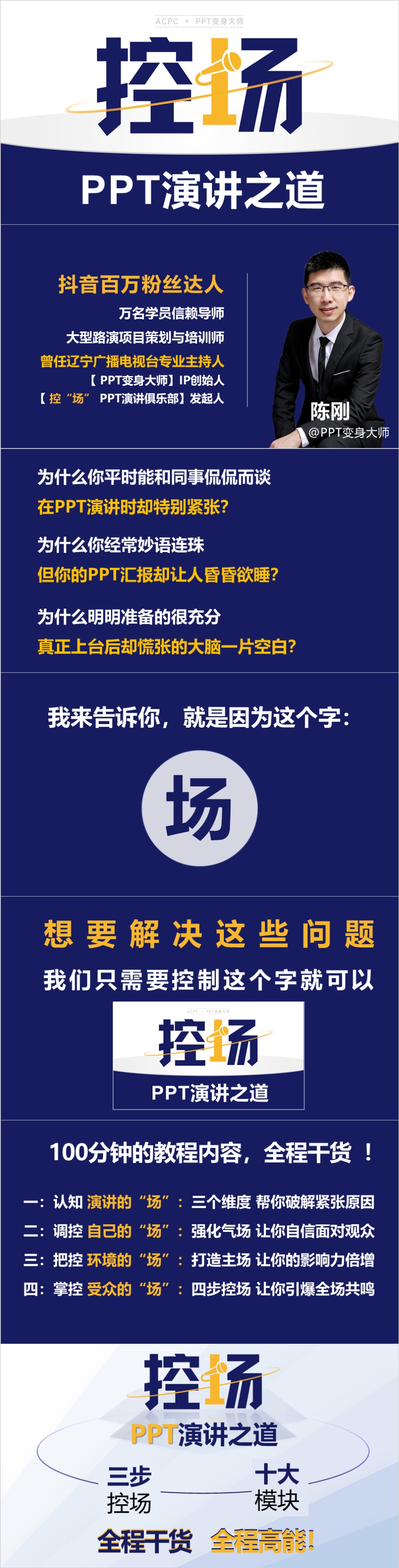 控“场”PPT演讲汇报快速提升课